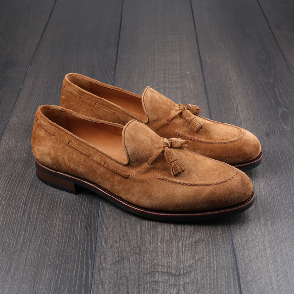 Skolyx Tassel Loafer Light Brown Suede