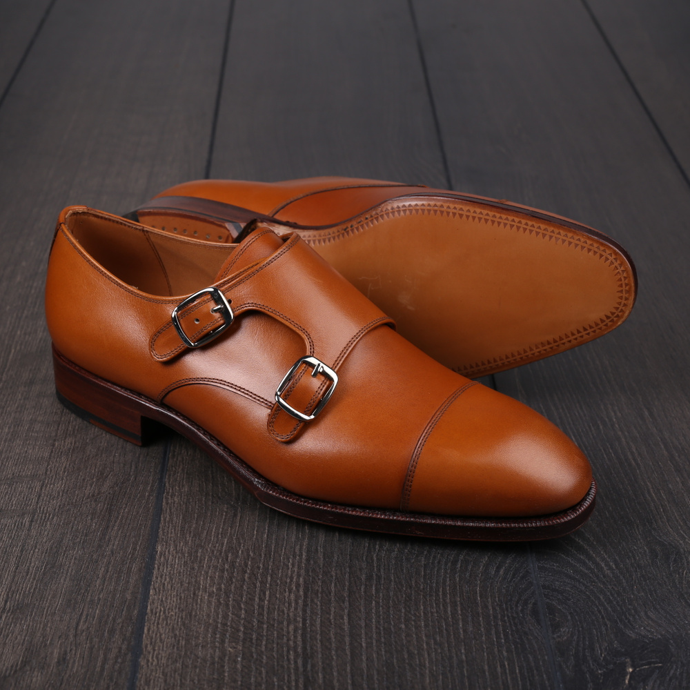 Yanko Doppel-Monkstrap hellbraun