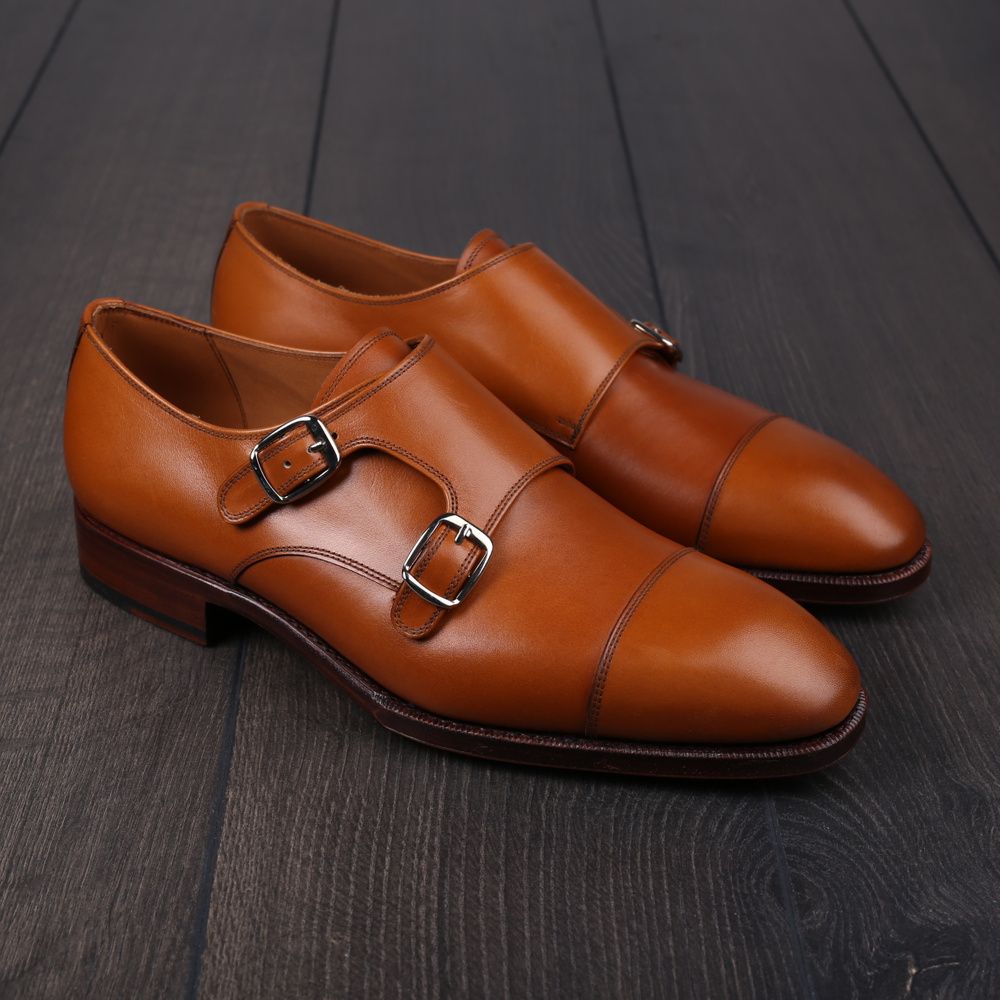 Yanko Doppel-Monkstrap hellbraun