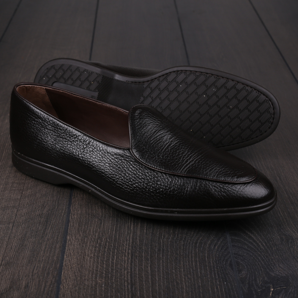 Yanko Traveler Belgian Loafer Dunkelbraun Hirschleder mit dunkler Sohle