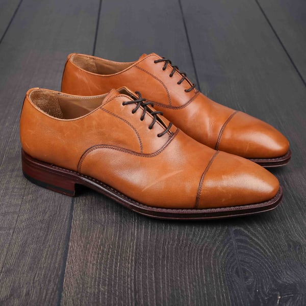 Yanko Plain cap toe oxford light brown UK7 / EU41 - Used