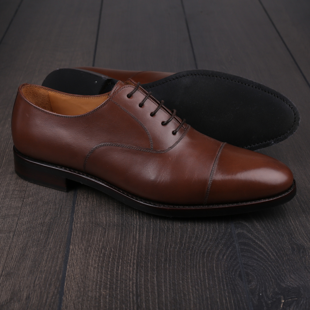 Skolyx light brown plain cap toe oxford UK9 / EU43 - Seconds