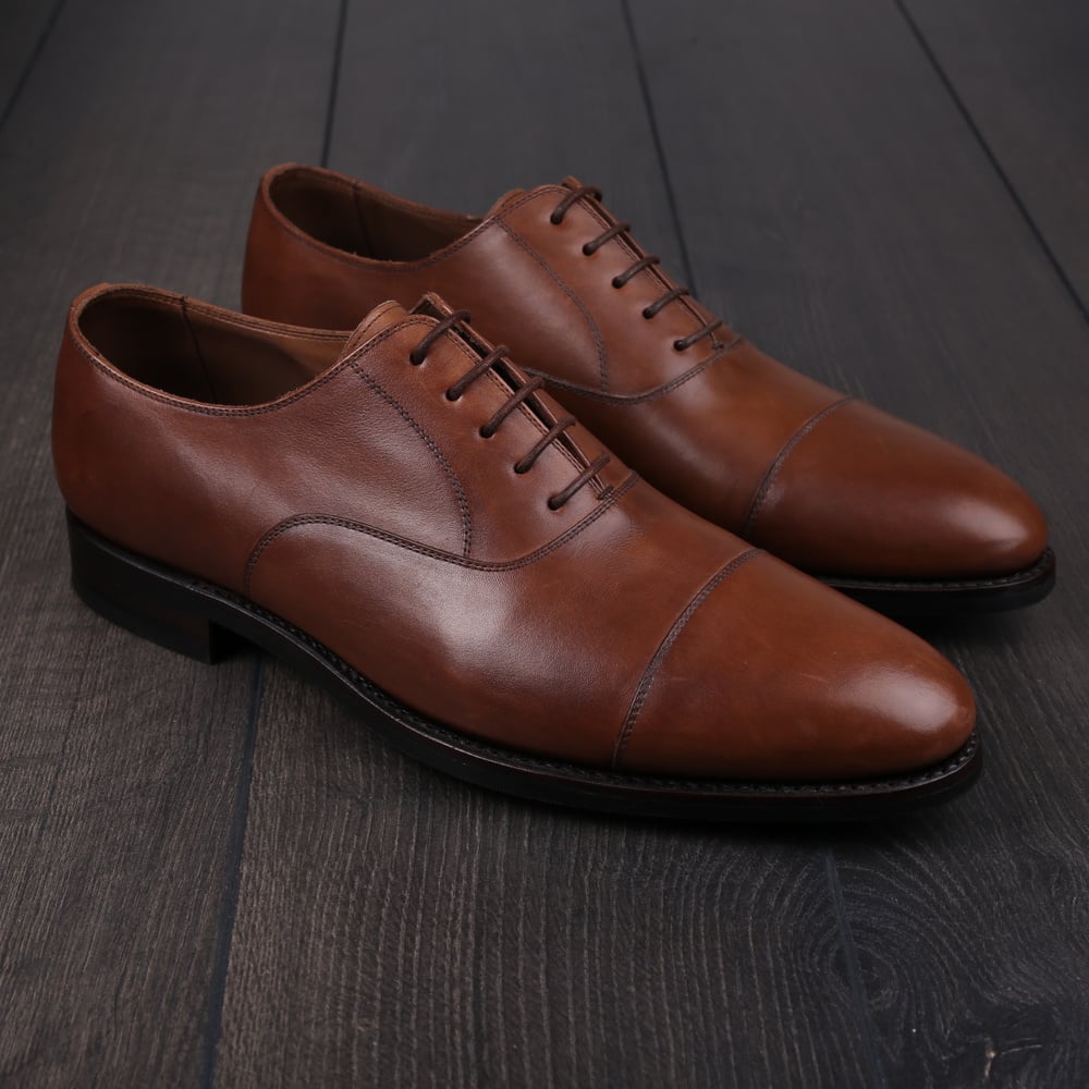 Skolyx light brown plain cap toe oxford UK8,5 / EU42,5 - Sample