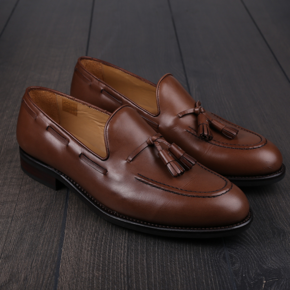 Skolyx Dark Brown Tassel Loafer UK7,5 / EU41,5 - Seconds