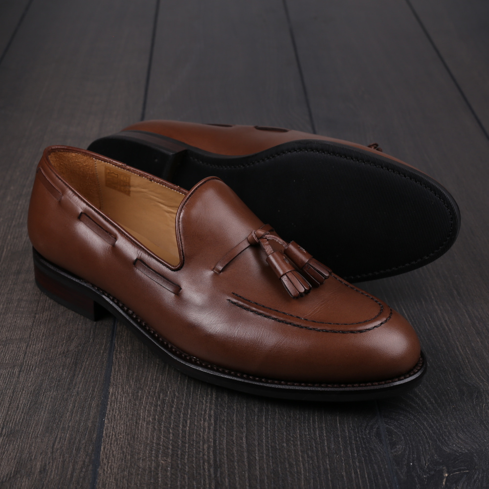 Skolyx Dark Brown Tassel Loafer UK7,5 / EU41,5 - Seconds