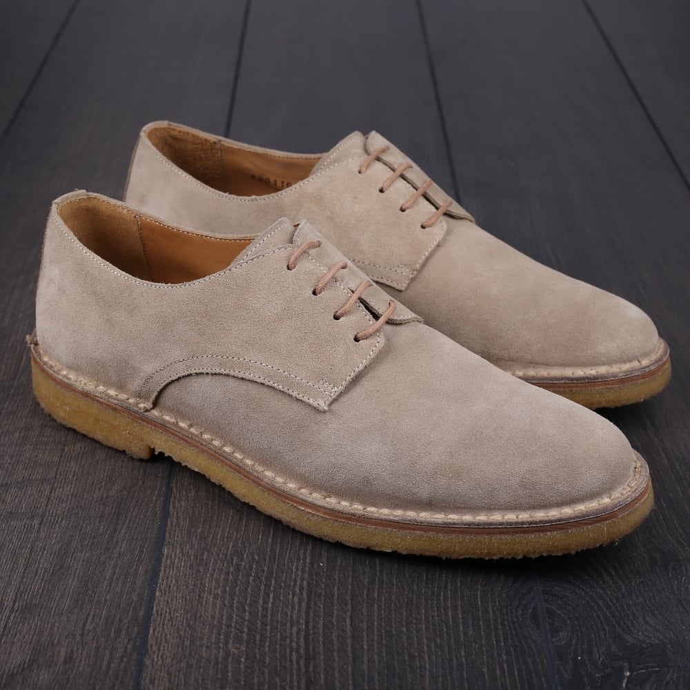 Yanko Stitchdown plain toe derby sand suede UK10,5 / EU44,5 - Seconds