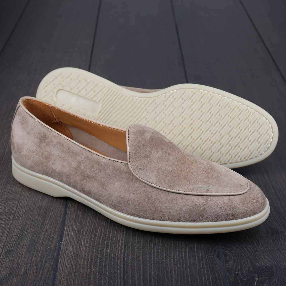 Yanko Traveler belgian loafers smoke reverse kudu suede UK11 / EU45 - Seconds