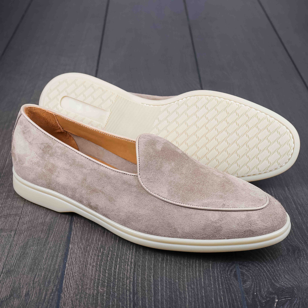 Yanko Traveler belgian loafers smoke reverse kudu suede UK11 / EU45 - Seconds