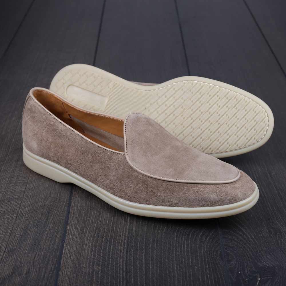 Yanko Traveler belgian loafers smoke reverse kudu suede UK9,5 / EU43 - Seconds