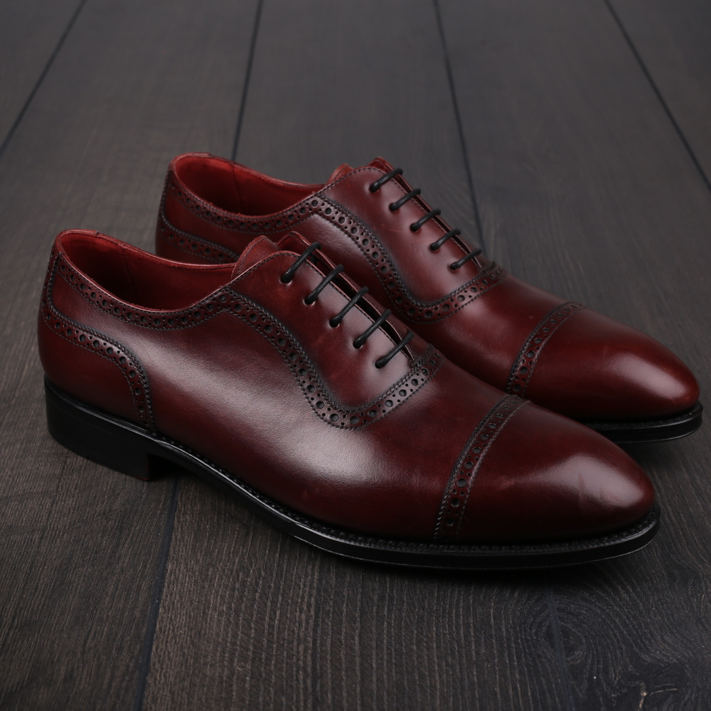 TLB adelaide oxford Old England burgundy UK8 / EU42 - Sample