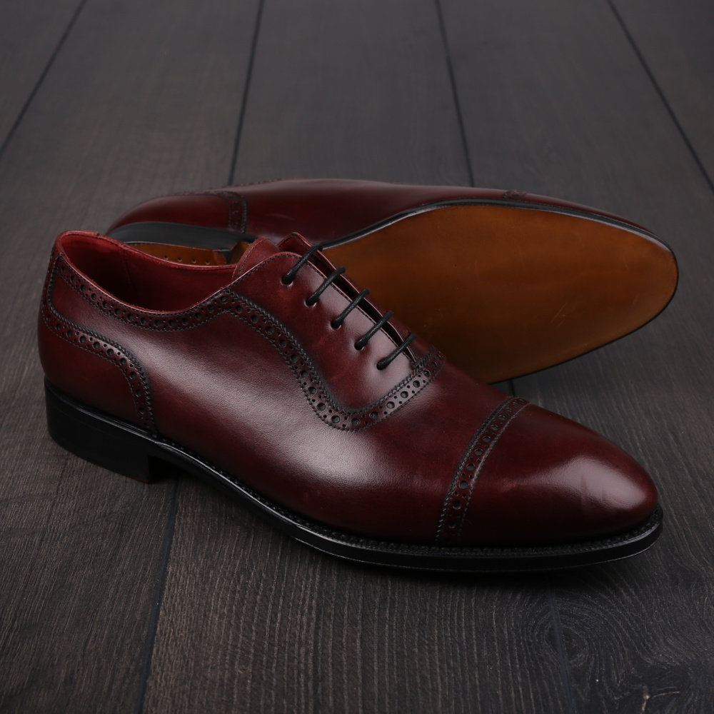 TLB adelaide oxford Old England burgundy UK8 / EU42 - Sample