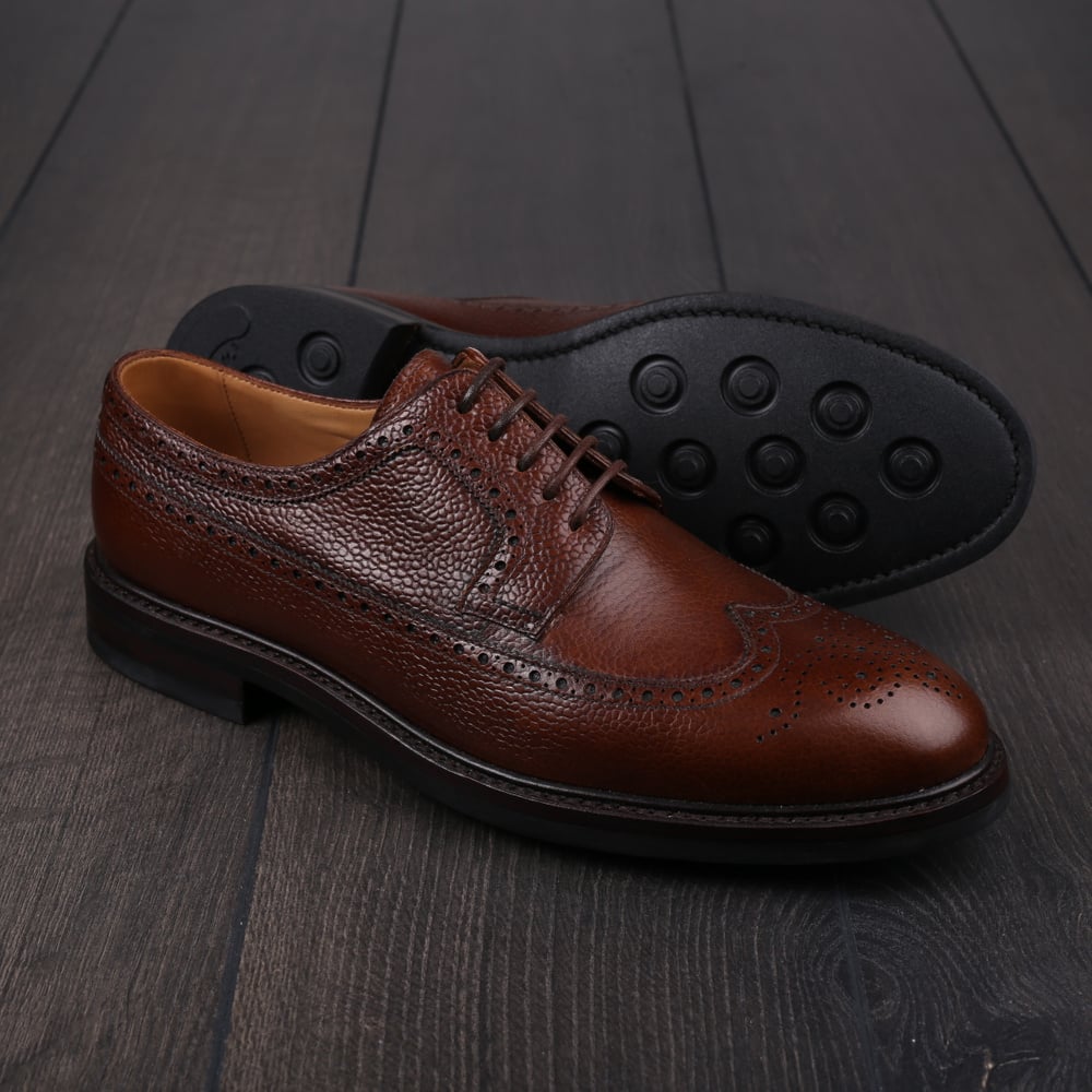 Skolyx longwing derby in brown grain UK7 / EU41 - Seconds