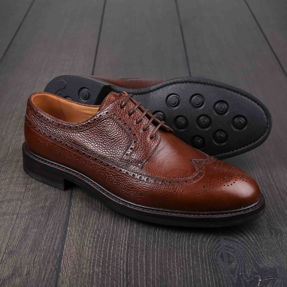 Skolyx longwing derby in brown grain UK7 / EU41 - Seconds