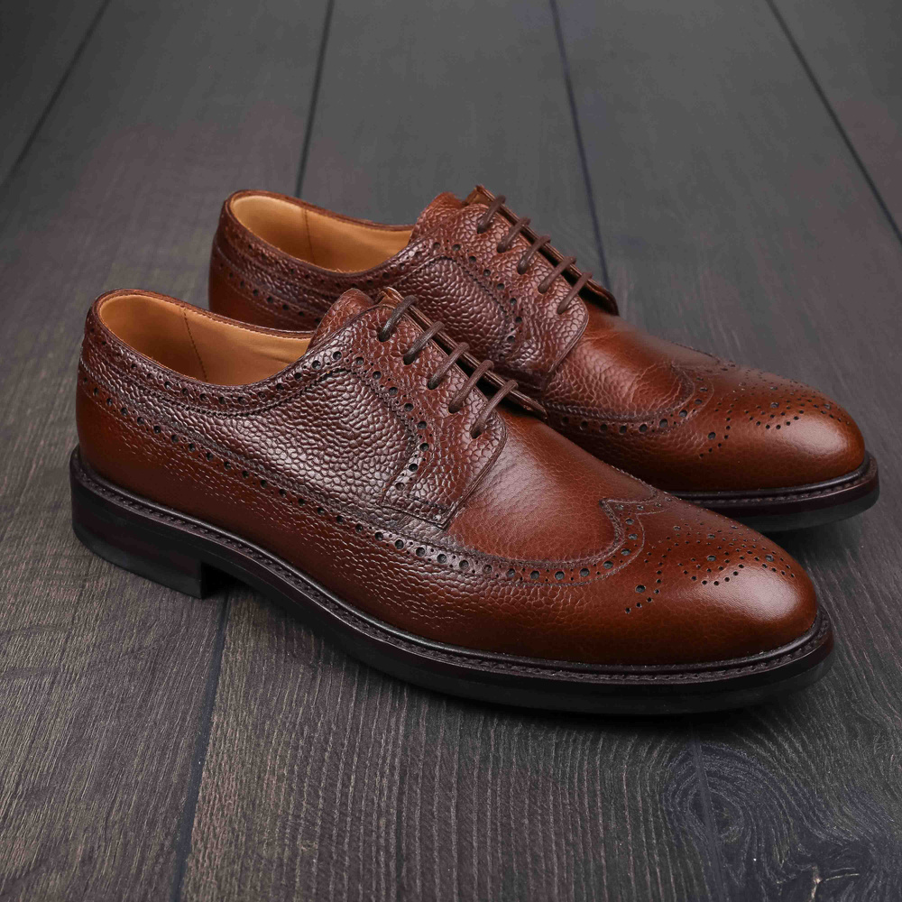 Skolyx longwing derby in brown grain UK7 / EU41 - Seconds