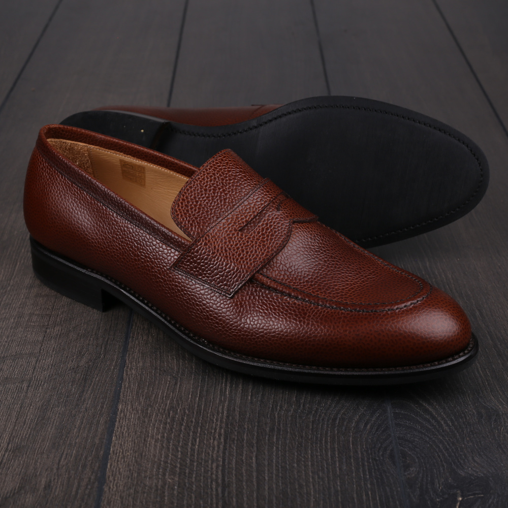 Skolyx Penny Loafer in brown grain UK12 / EU46 - Tried on