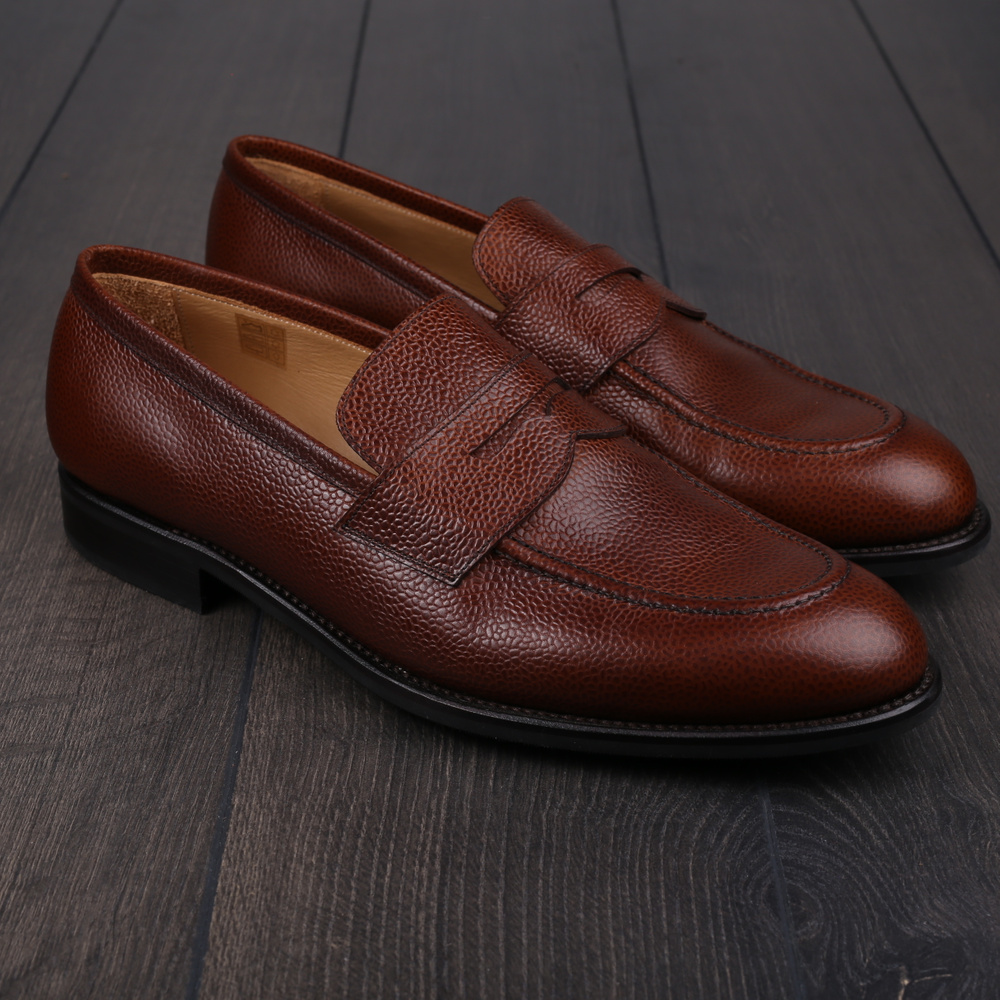 Skolyx Penny Loafer in brown grain UK12 / EU46 - Tried on