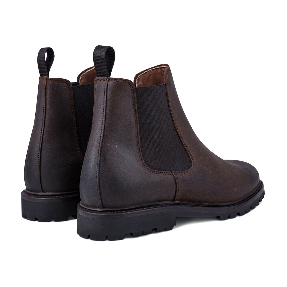 Yanko Chelsea boot, mørkebrun waxy commander