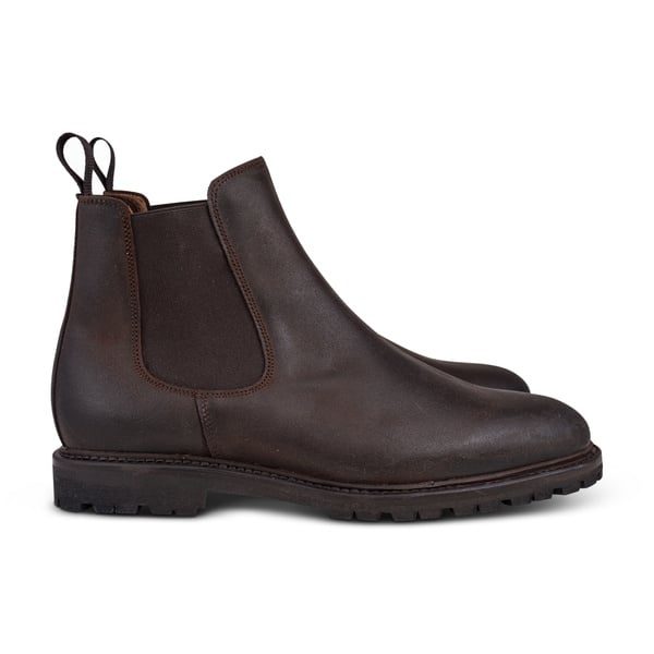 Yanko Chelsea boot, mørkebrun waxy commander