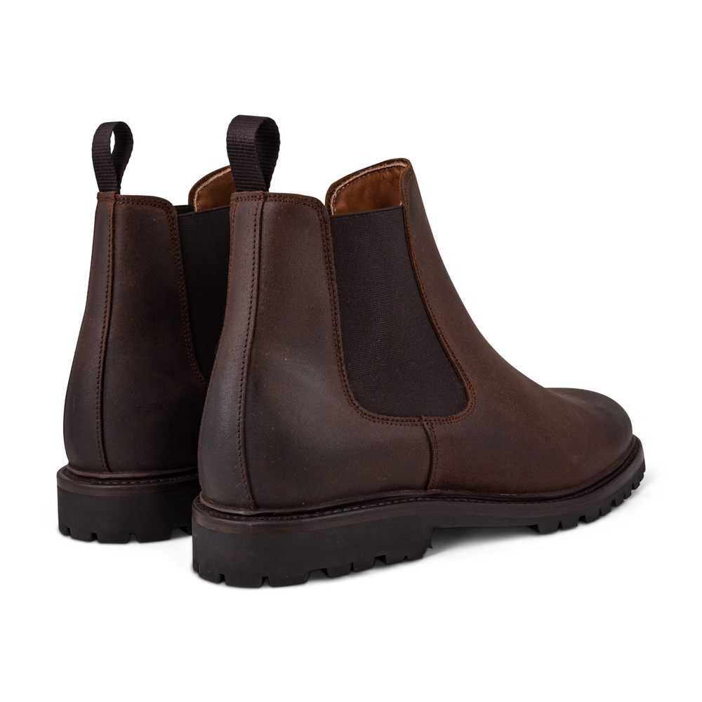 Yanko Chelsea boot keskiruskea waxy commander