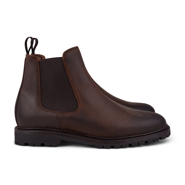 Yanko Chelsea boot mittelbraun waxy commander