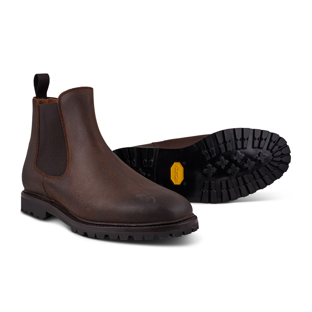 Yanko Chelsea boot keskiruskea waxy commander