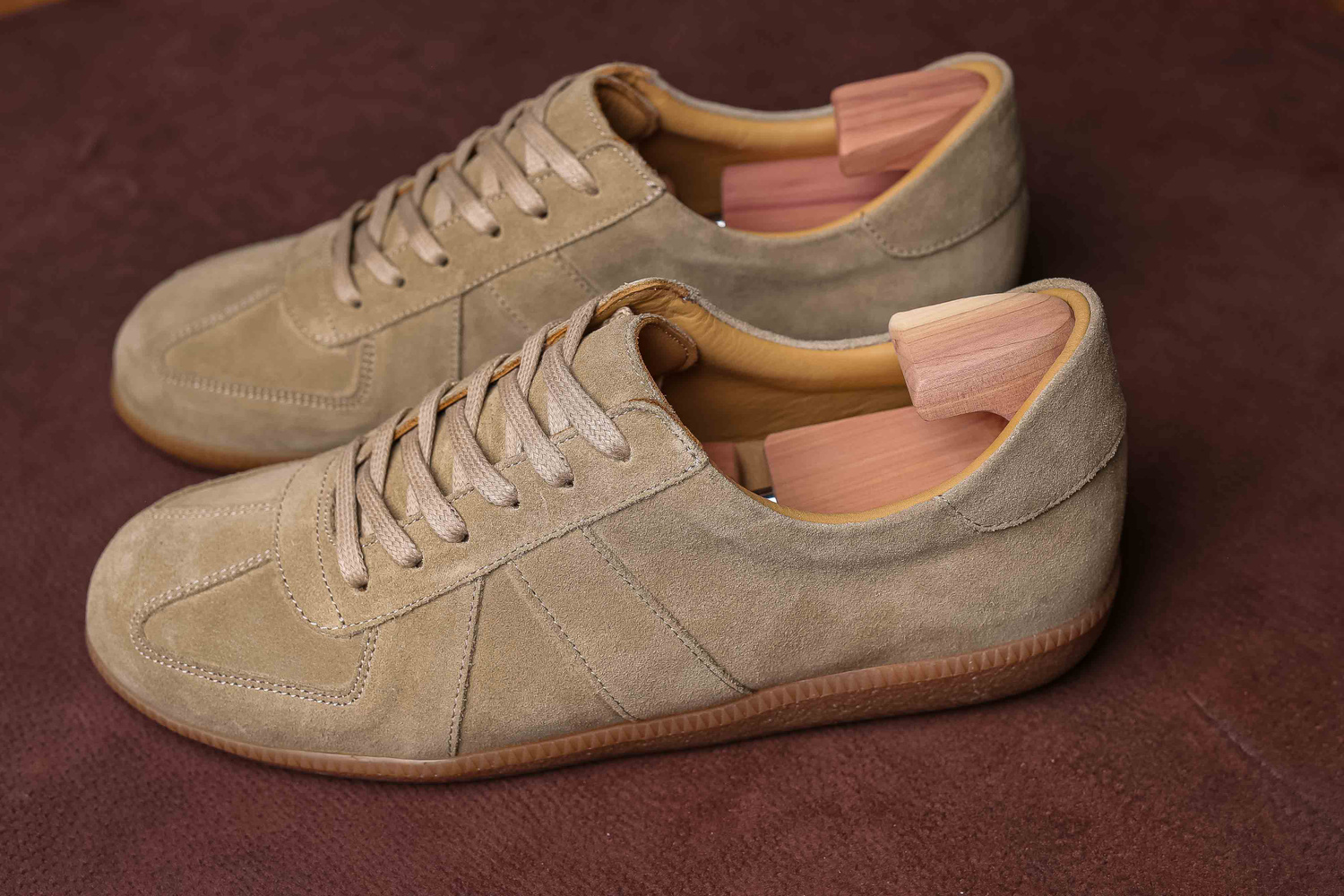 Skolyx premium GAT sneaker dark sand suede