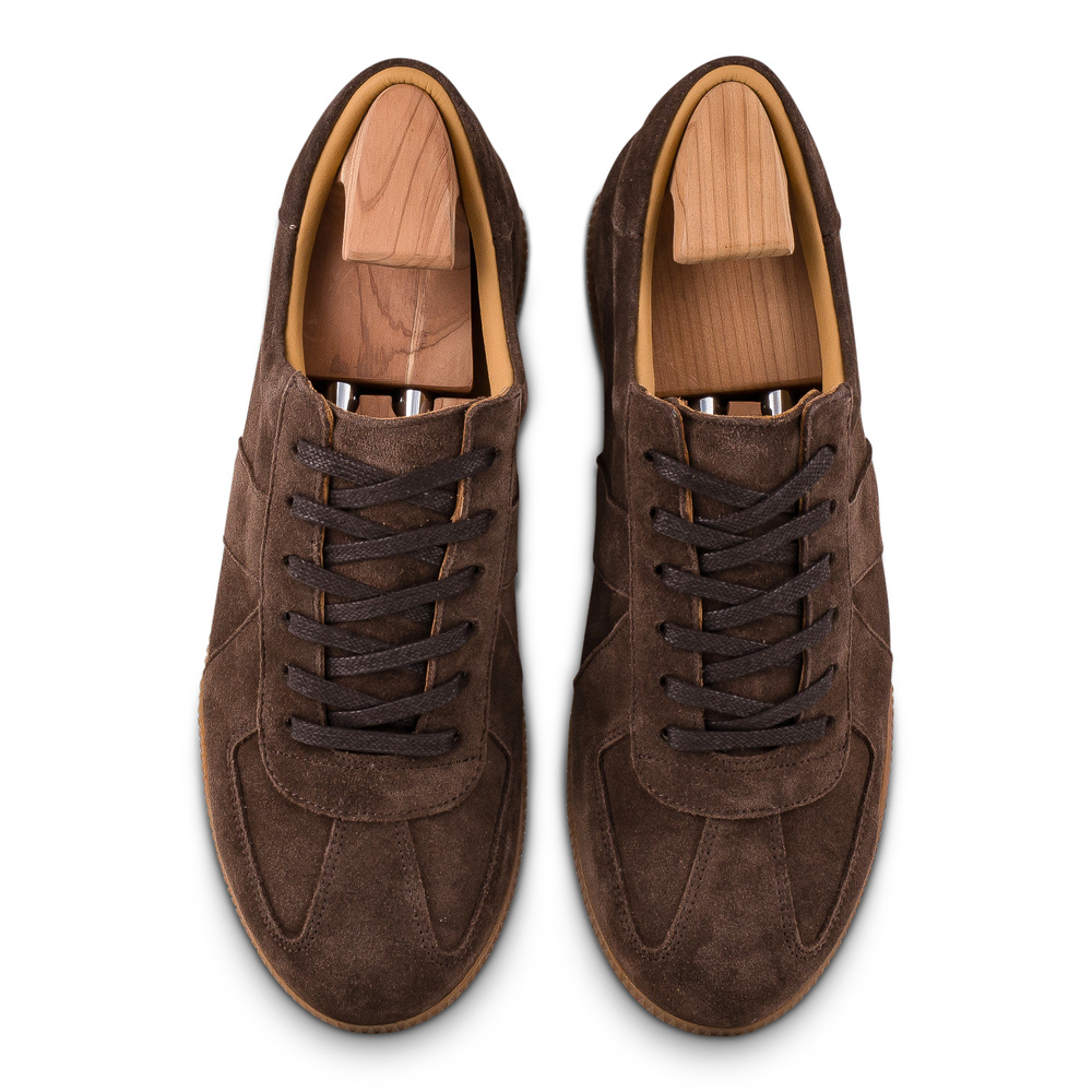 Skolyx premium GAT-sneaker mörkbrun mocka