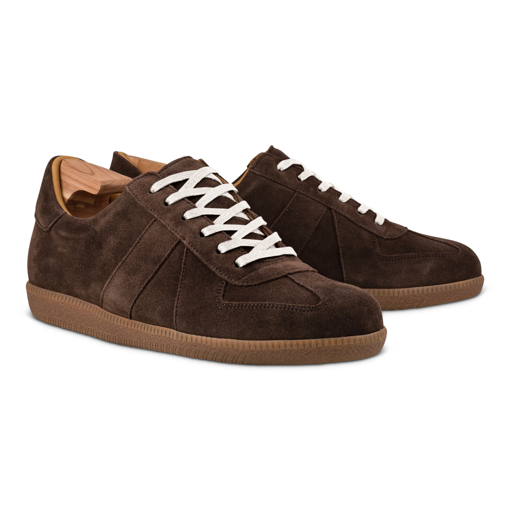 Skolyx premium GAT-sneaker mörkbrun mocka