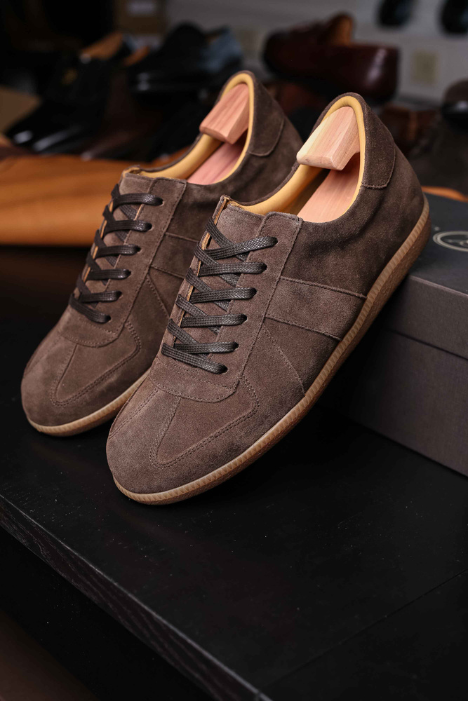 Skolyx premium GAT sneaker dark brown suede