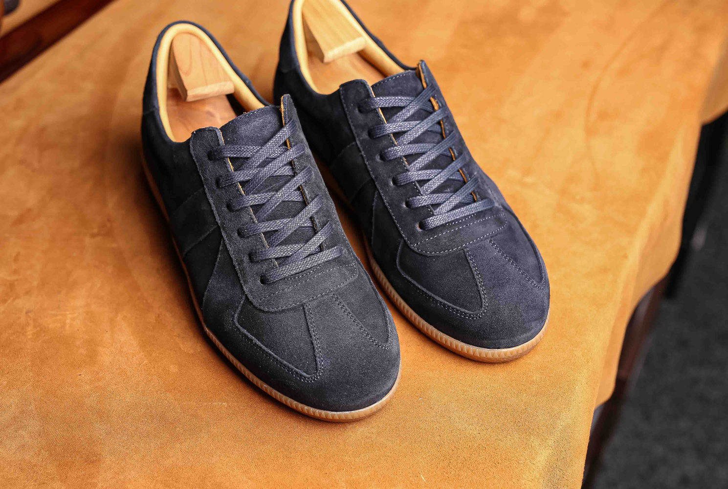 Skolyx premium GAT -tennarit, laivastonsininen mokkanahka