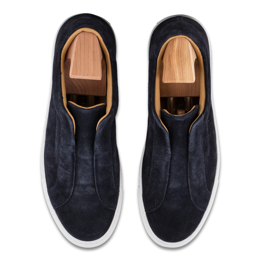 Skolyx Premium laceless tennari tummansinistä mokkaa