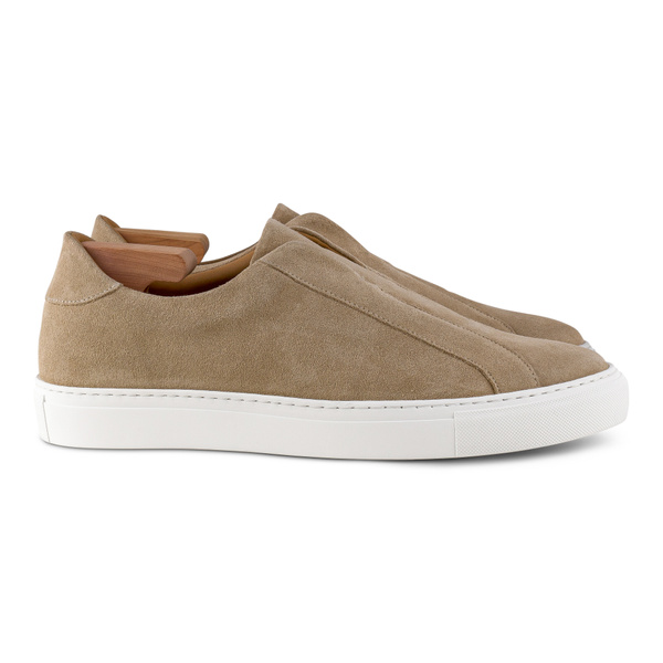 Skolyx Premium laceless sneaker sandfärgad mocka