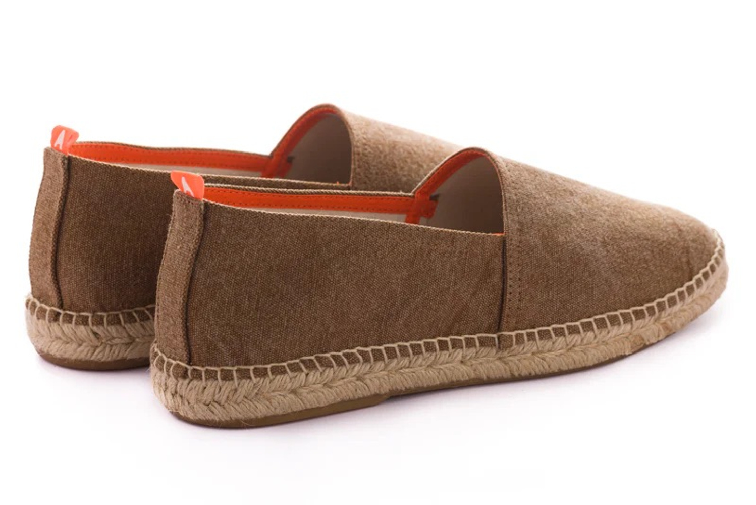 Abarca Espadrilles Camping Baumwolle braun