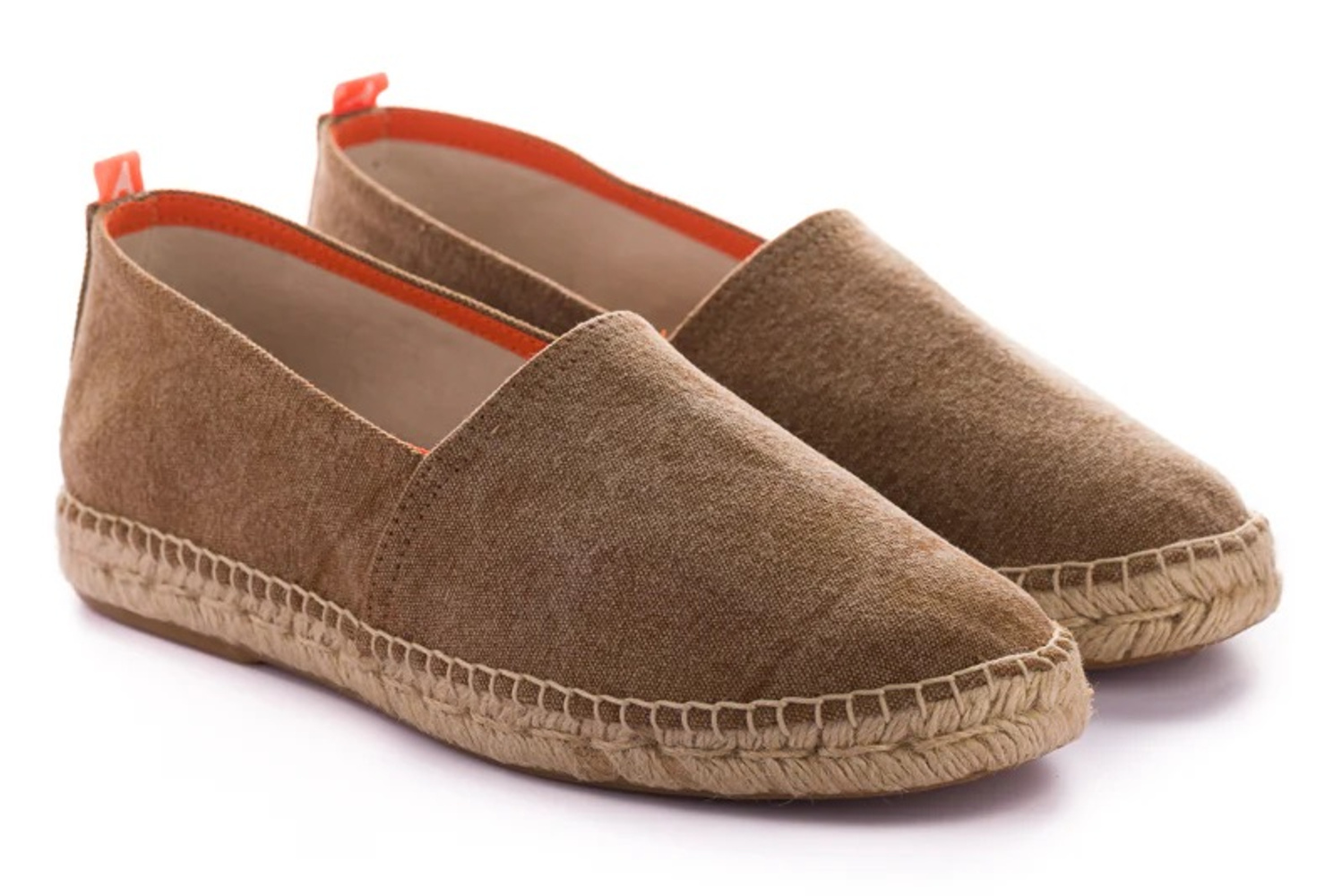 Abarca Espadrilles Camping Baumwolle braun
