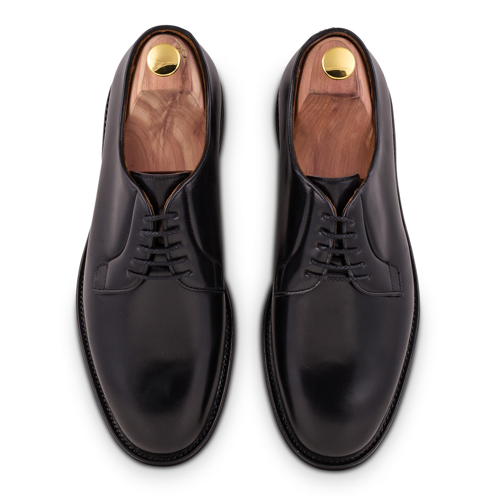 Yanko plain toe derby sort Shell cordovan