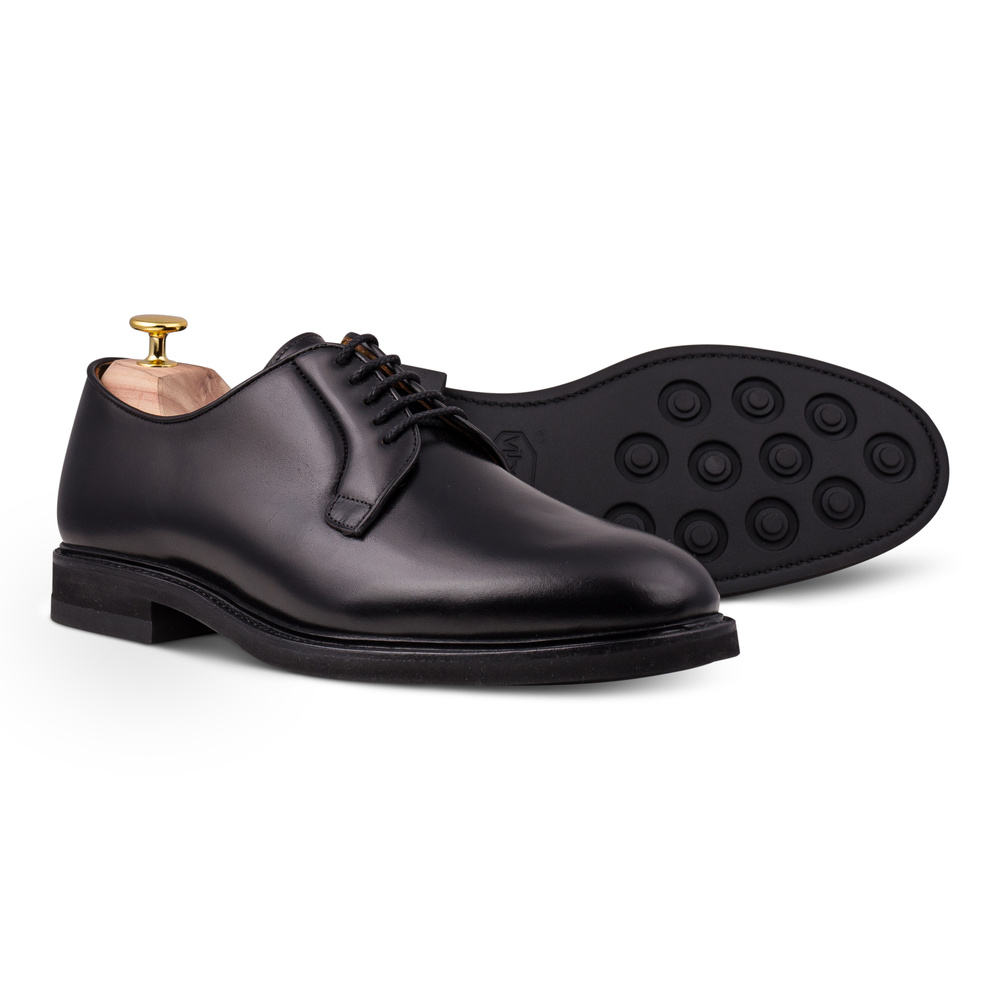 Yanko plain toe derby sort Shell cordovan