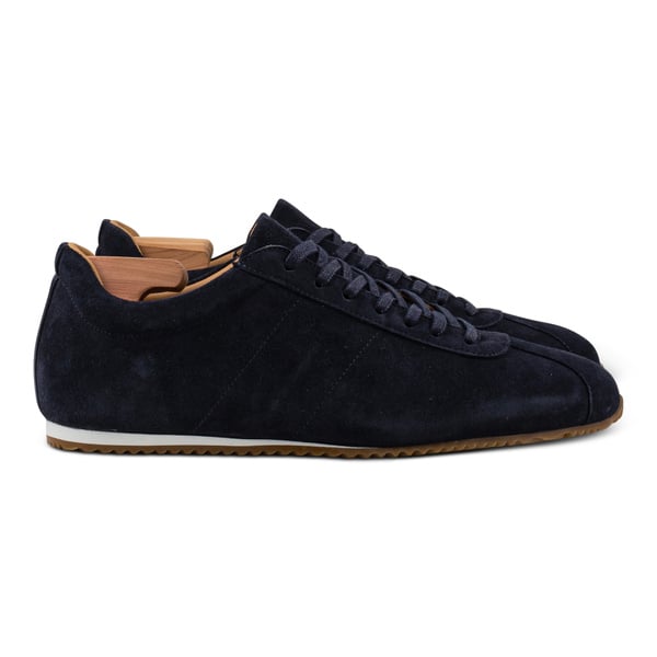 Skolyx Premium low trainers mörkblå mocka