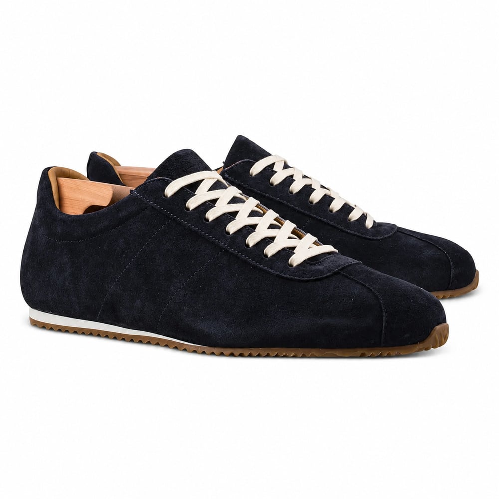 Skolyx Premium low trainers mörkblå mocka