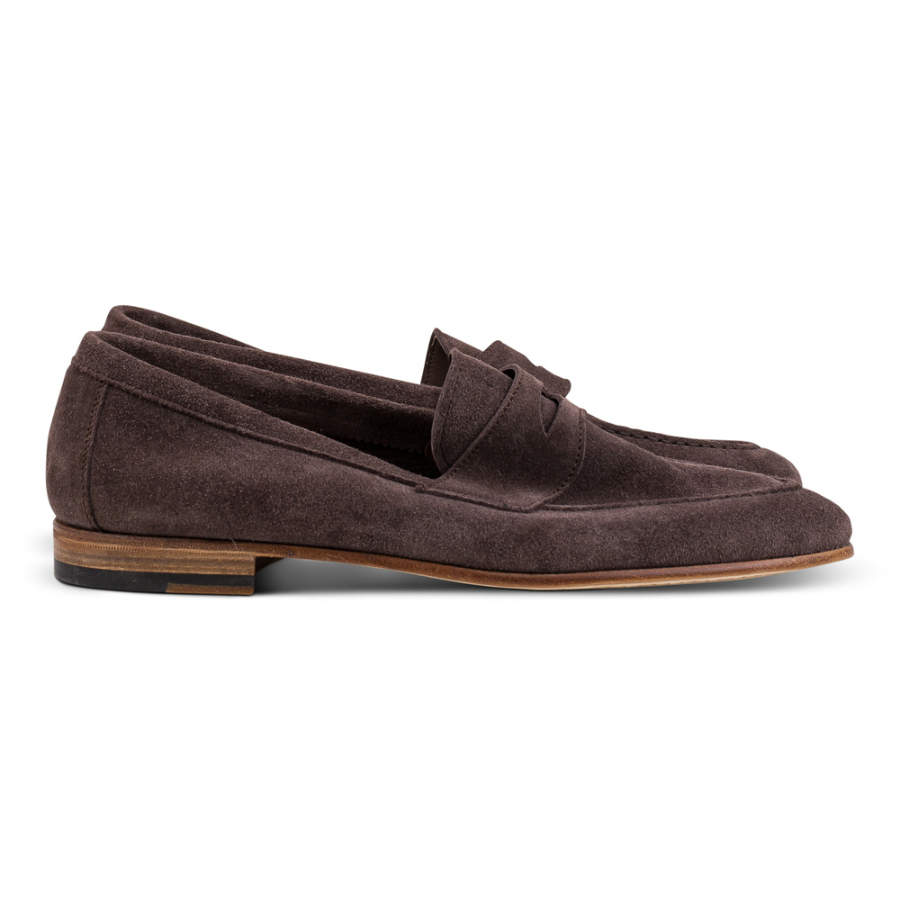 Yanko soft loafer ilman vuorta tummanruskea mokkanahka