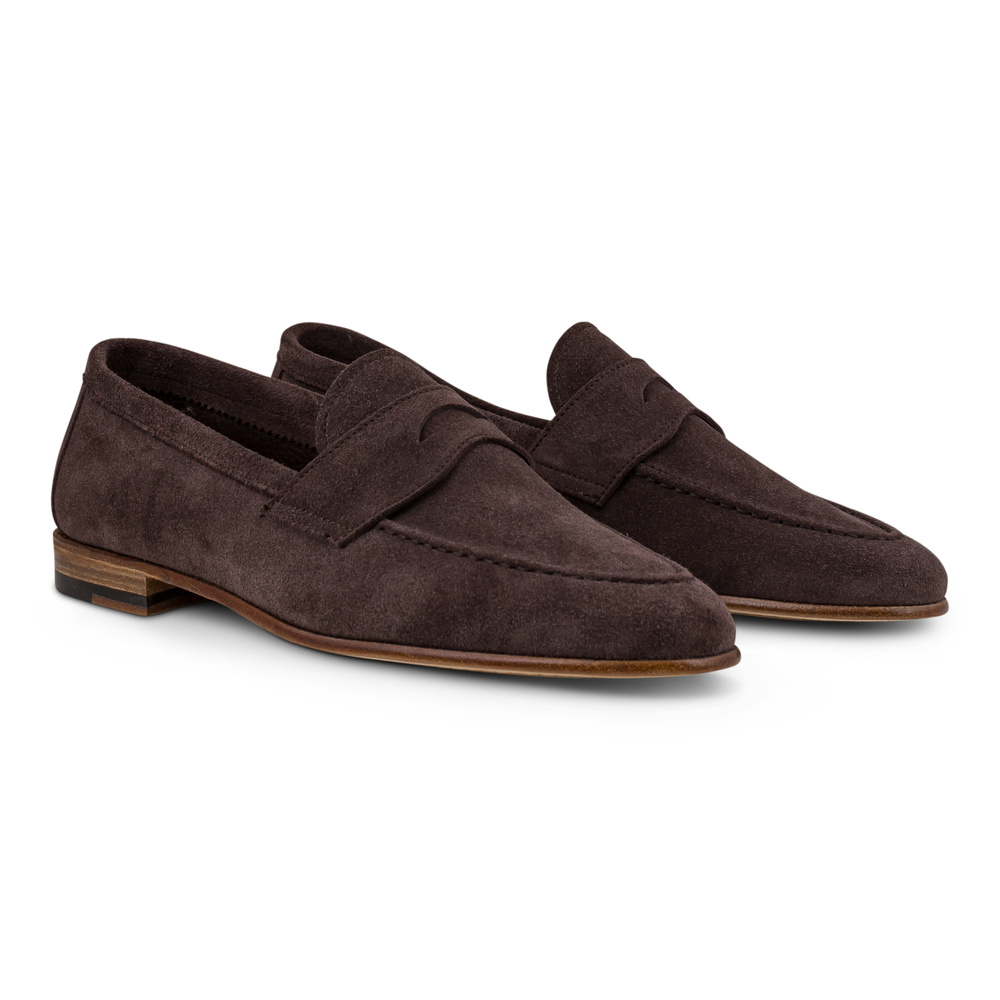 Yanko soft loafer ilman vuorta tummanruskea mokkanahka