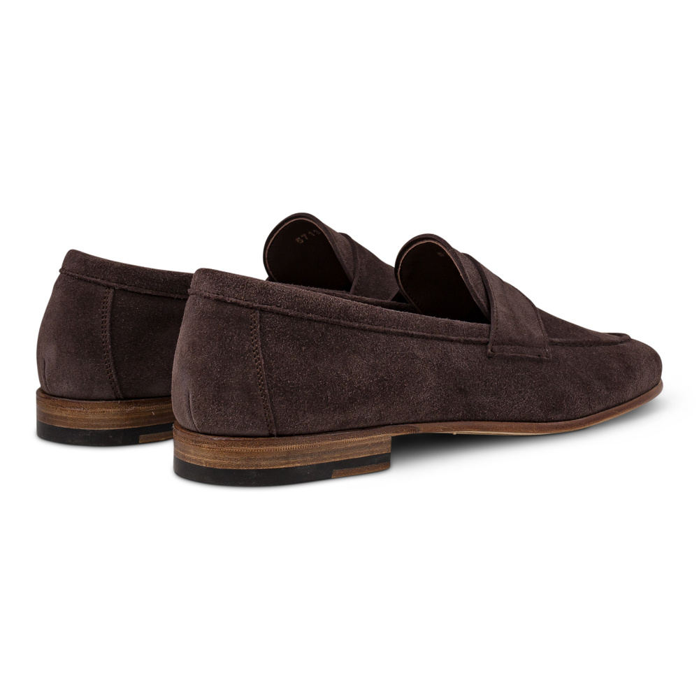 Yanko soft loafer ilman vuorta tummanruskea mokkanahka