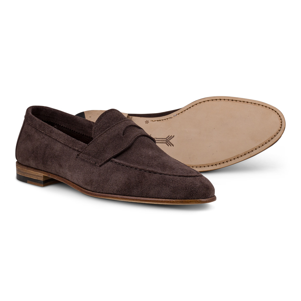 Yanko soft loafer ilman vuorta tummanruskea mokkanahka