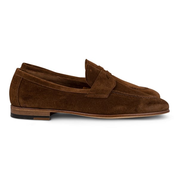 Yanko soft loafer ilman vuorta keskiruskea mokkanahka