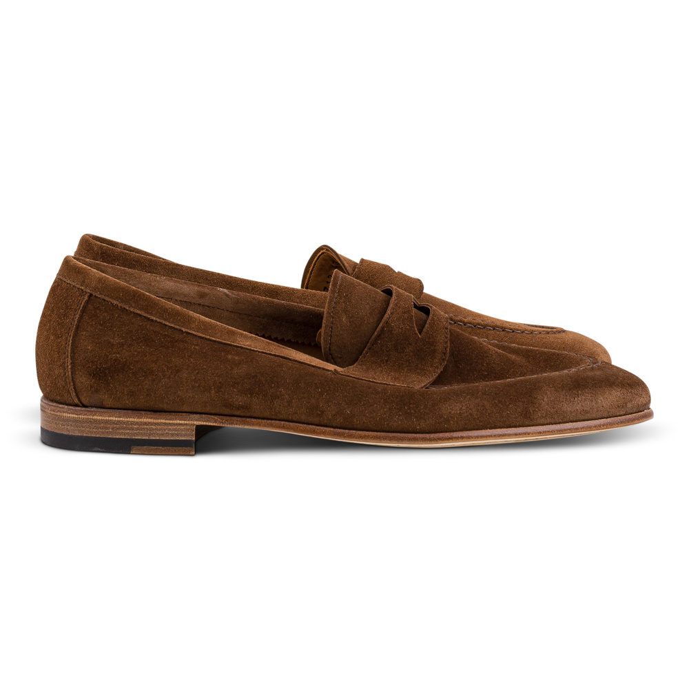 Yanko soft loafer ilman vuorta keskiruskea mokkanahka