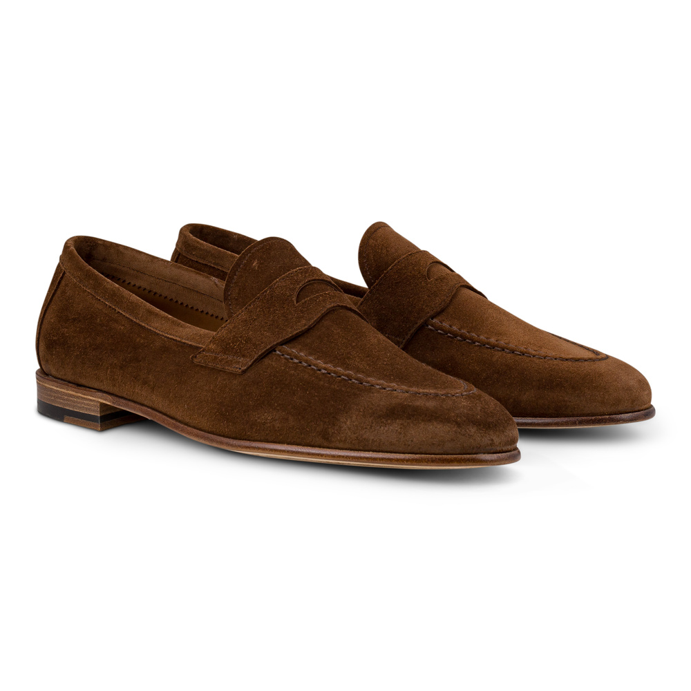 Yanko soft loafer ilman vuorta keskiruskea mokkanahka