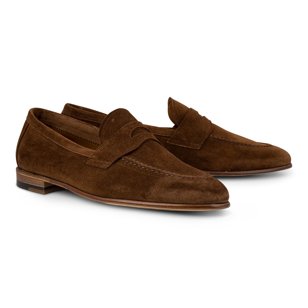 Yanko soft loafer ilman vuorta keskiruskea mokkanahka