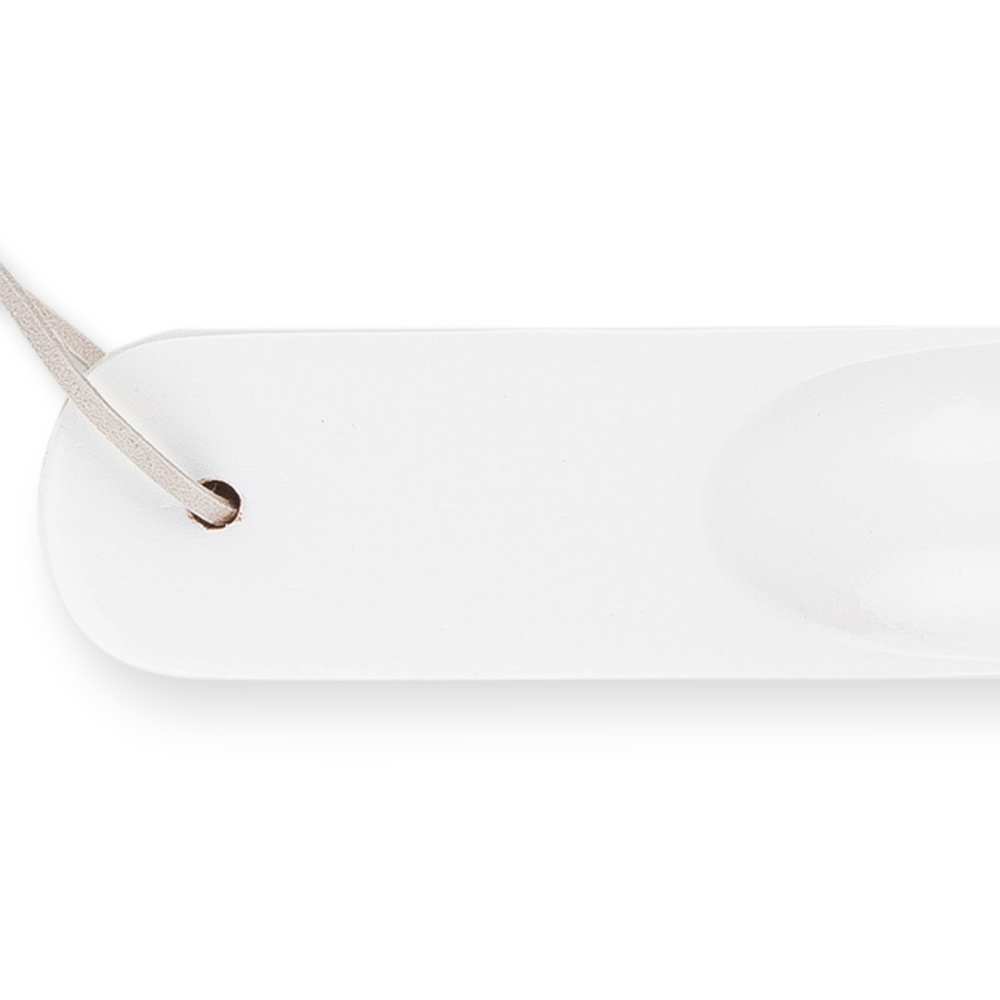 Skohorn hvidt træ 20 cm med gravering