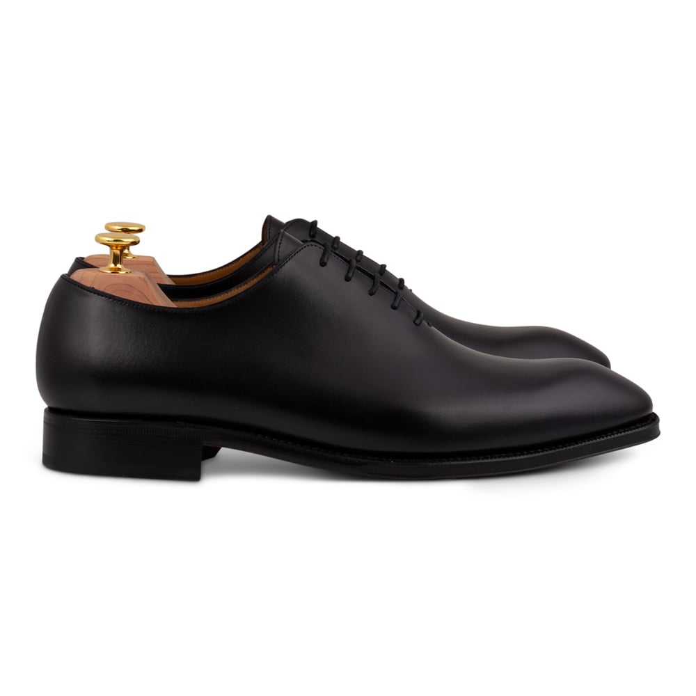 Skolyx svart wholecut oxford med lädersula