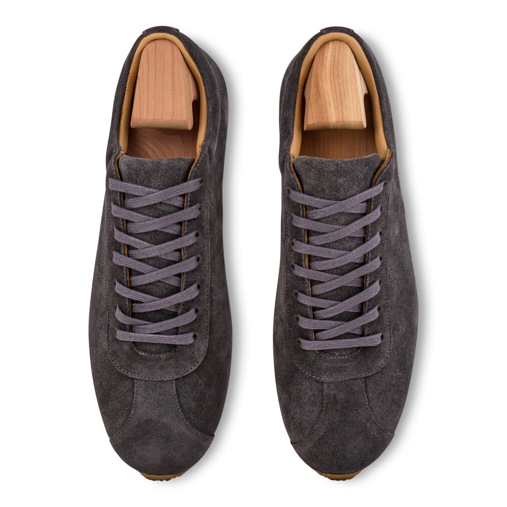Skolyx Premium low trainers  veau velours gris foncé