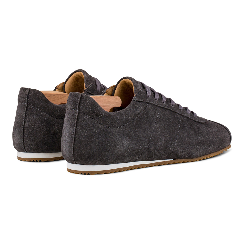 Skolyx Premium low trainers  veau velours gris foncé
